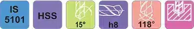 خصوصیات مته آهن HSS ته گرد داگر